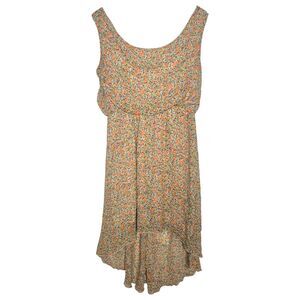 Sweet Storm Floral High Low Dress - Multicolor Y2K 70s Boho Size Medium